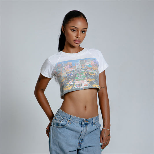 New York City Essential RW Crop Tee - Small