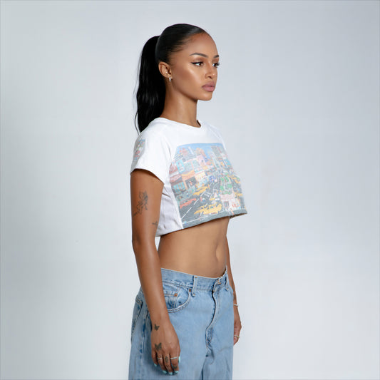 New York City Essential RW Crop Tee - Small