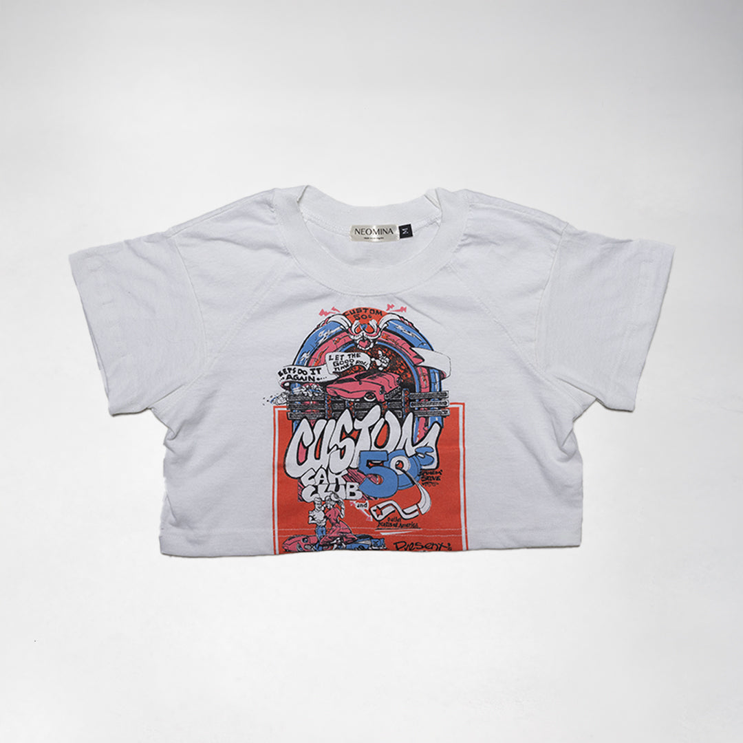 50's Car Club Essential RW Crop Tee - Medium