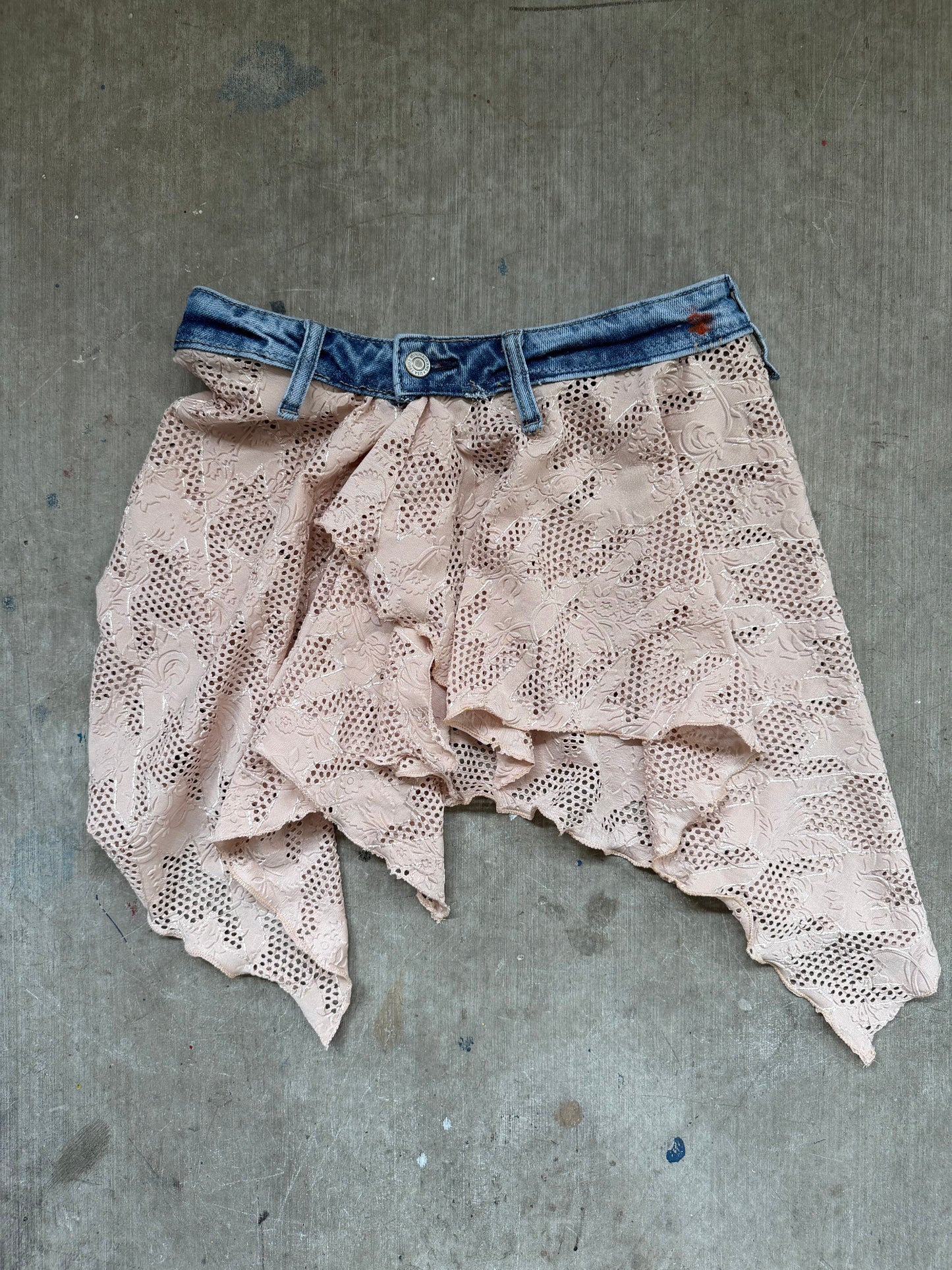 1/1 RWRK Denim Lace Mini