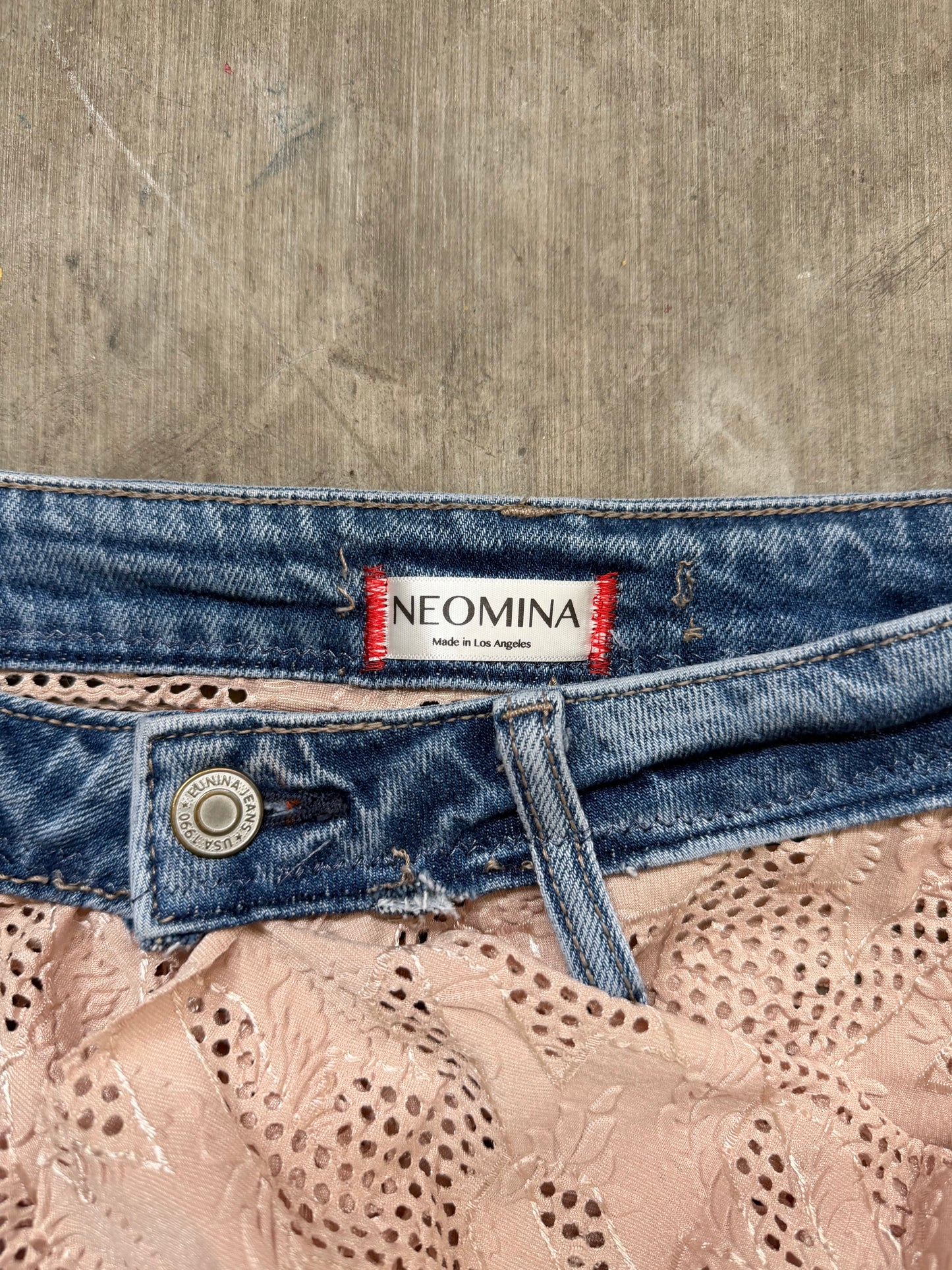 1/1 RWRK Denim Lace Mini