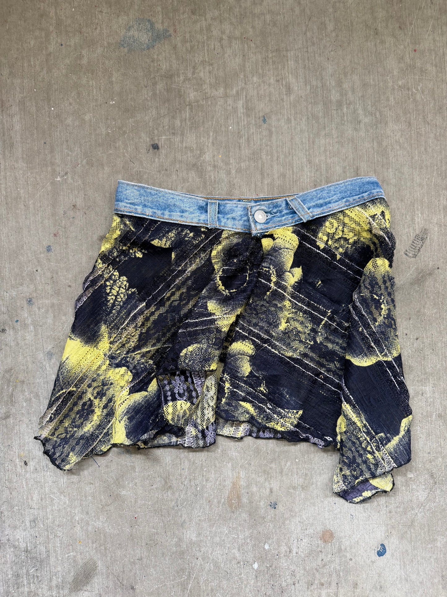 1/1 RWRK Denim Lace Mini